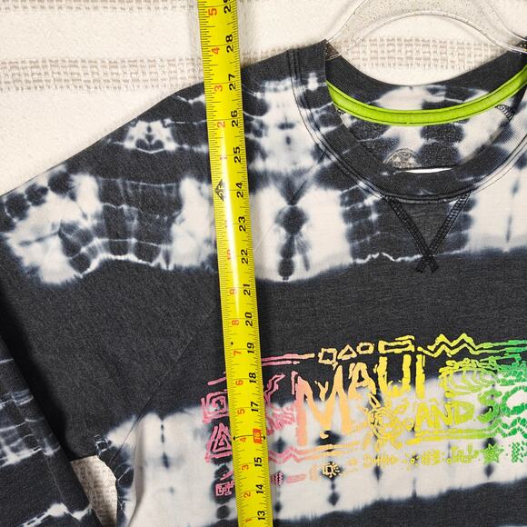 Maui & Sons Unisex Tie Dye Crew Neck Sweatshirt Size M - Picture 4 of 8